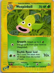 Pokémon-Karte Weepinbell Ultrigaria 65/147 Aquapolis