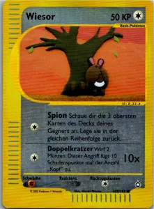 Pokémon-Karte Wiesor 107/147 Aquapolis