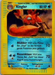 Pokémon-Karte Kingler 15/165 Expedition