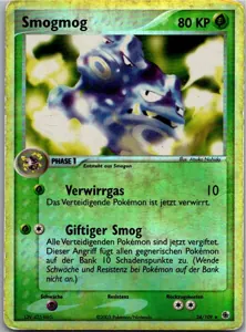Pokémon-Karte Smogmog 24/109 EX Rubin & Saphir