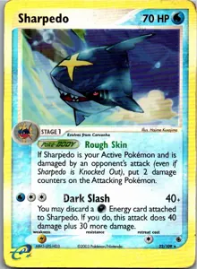 Pokémon-Karte Sharpedo Tohaido 22/109 EX Rubin & Saphir