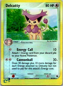Pokémon-Karte Delcatty Enekoro 29/109 EX Rubin & Saphir