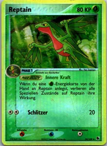 Pokémon-Karte Reptain 32/109 EX Rubin & Saphir
