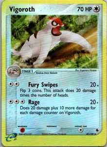 Pokémon-Karte Vigoroth Muntier 47/109 EX Rubin & Saphir