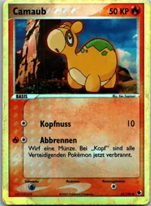 Pokémon-Karte Camaub 61/109 EX Rubin & Saphir