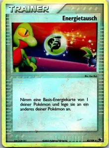 Pokémon-Karte Energietausch 82/109 EX Rubin & Saphir
