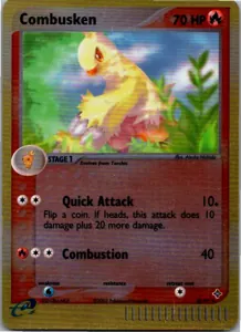 Pokémon-Karte Combusken Jungglut 25/97 EX Drache