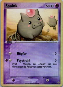 Pokémon-Karte Spoink 74/97 EX Drache