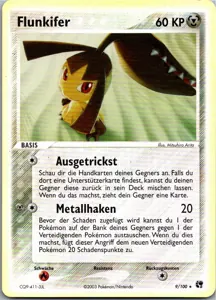 Pokémon-Karte Flunkifer 9/100 EX Sandsturm