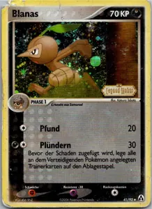 Pokémon-Karte Blanas 41/92 EX Legend Maker