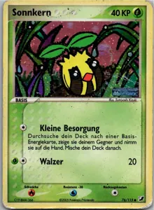 Pokémon-Karte Sonnkern 76/115 EX Verborgene Mächte