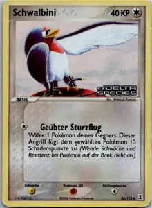 Pokémon-Karte Schwalbini 86/113 EX Delta Species