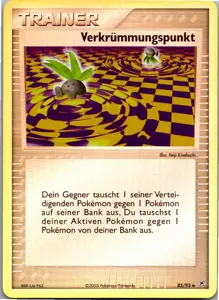 Pokémon-Karte Verkrümmungspunkt 85/95 EX Team Magma vs Team Aqua