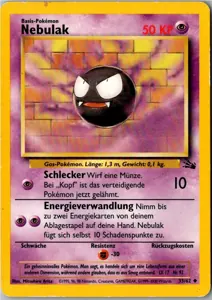 Pokémon-Karte Nebulak 33/62 Fossil
