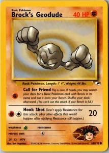 Pokémon-Karte Brock's Geodude 66/132 Gym Heroes