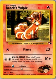 Pokémon-Karte Brock's Vulpix 73/132 Gym Heroes
