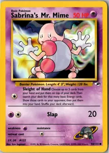Pokémon-Karte Sabrina's Mr. Mime 94/132 Gym Heroes