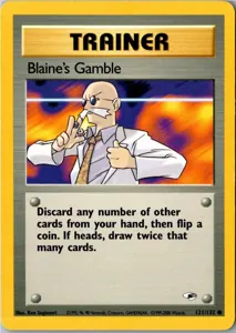 Pokémon-Karte Blaine's Gamble 121/132 Gym Heroes