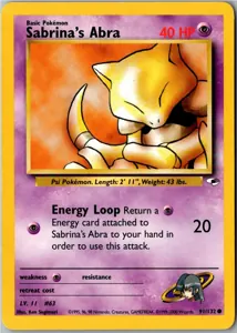Pokémon-Karte Sabrina's Abra 91/132 Gym Heroes