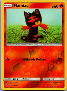 Pokémon-Karte Flamiau 15/73 Schimmernde Legenden