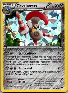 Pokémon-Karte Cavalanzas 80/101 Königliche Siege