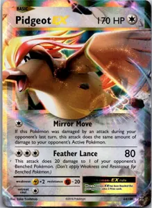 Pokémon-Karte Pidgeot EX Tauboss EX 64/108 Evolution