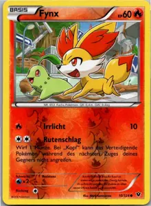 Pokémon-Karte Fynx 10/124 Schicksalsschmiede