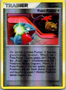 Pokémon-Karte Poké-Puster + 88/100 Sturmtief