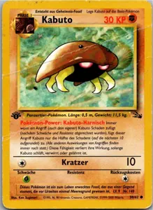 Pokémon-Karte Kabuto 50/62 Fossil