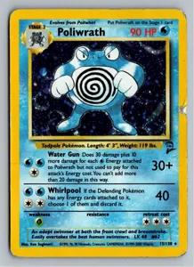 Pokémon-Karte Poliwrath Quappo 15/130 Base Set 2