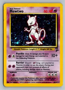 Pokémon-Karte Mewtwo Mewtu 10/130 Base Set 2