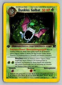 Pokémon-Karte Dunkles Golbat 7/82 Team Rocket