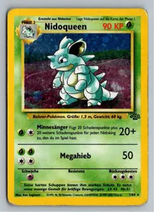 Pokémon-Karte Nidoqueen 7/64 Dschungel