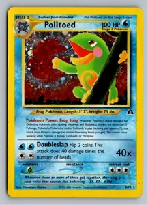 Pokémon-Karte Politoed Quaxo 8/75 Neo Entdeckung
