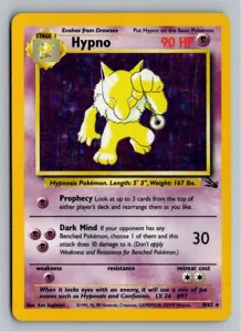 Pokémon-Karte Hypno 8/62 Fossil