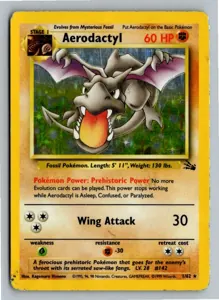 Pokémon-Karte Aerodactyl 1/62 Fossil