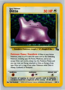 Pokémon-Karte Ditto 3/62 Fossil