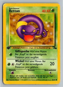 Pokémon-Karte Rettan 46/62 Fossil