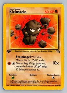 Pokémon-Karte Kleinstein 47/62 Fossil