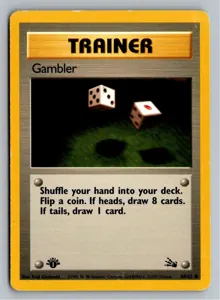 Pokémon-Karte Gambler Spieler 60/62 Fossil