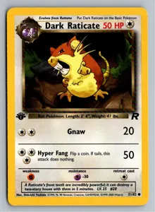 Dark Raticate Dunkles Rattikarl Exemplar 4,95 €