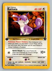 Pokémon-Karte Rattata Rattfratz 66/82 Team Rocket