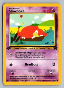 Pokémon-Karte Slowpoke Flegmon 67/82 Team Rocket