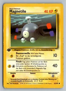 Pokémon-Karte Magnetilo 53/102 Grundset