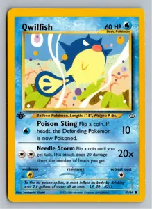 Pokémon-Karte Qwilfish Baldorfish 49/64 Neo Revelation