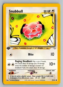 Pokémon-Karte Snubbull 55/64 Neo Revelation