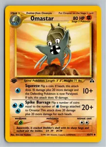 Pokémon-Karte Omastar Amoroso 43/75 Neo Entdeckung
