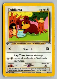 Pokémon-Karte Teddiursa 65/75 Neo Entdeckung