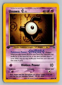 Pokémon-Karte Unown [E] Icognito E 67/75 Neo Entdeckung