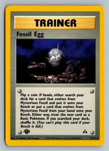 Pokémon-Karte Fossil Egg Fossil-Ei 72/75 Neo Entdeckung
